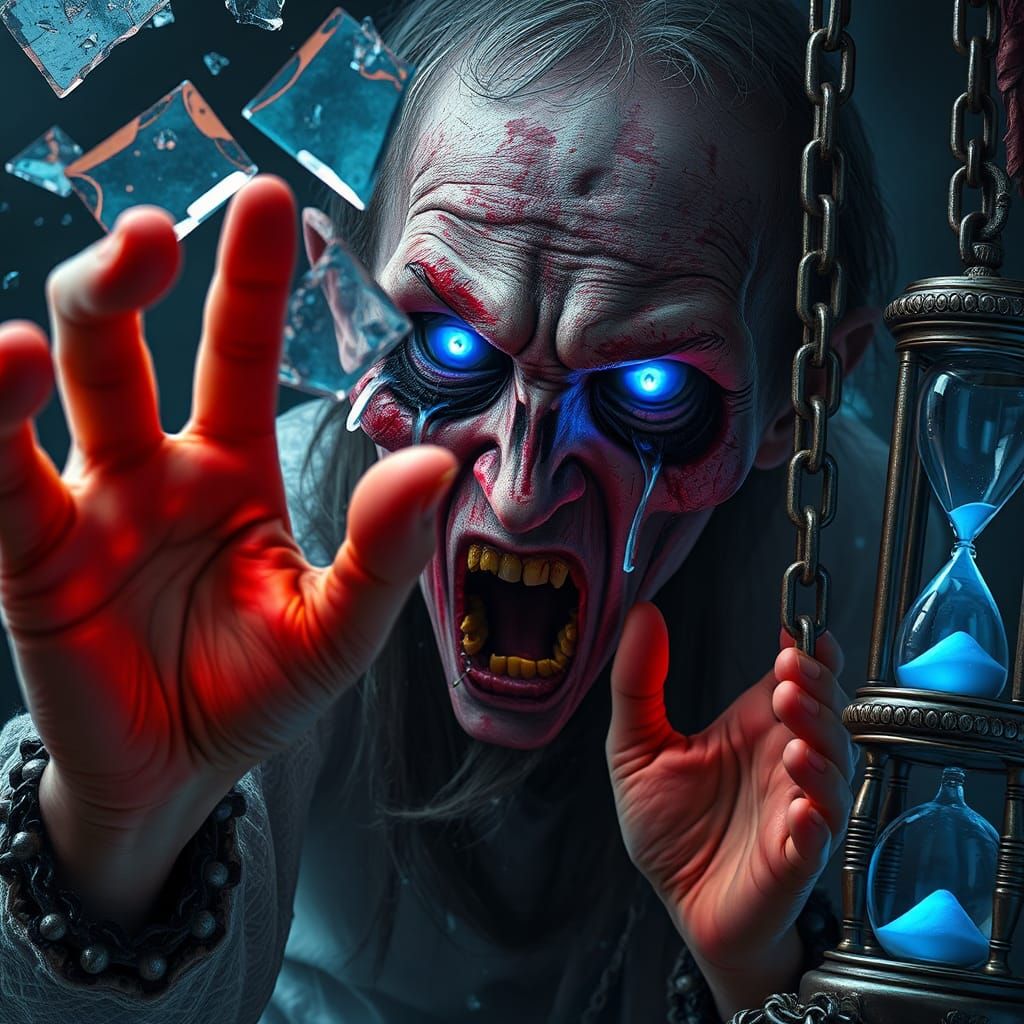 Trapped Soul Reaching for Hope in Gothic Fantasy