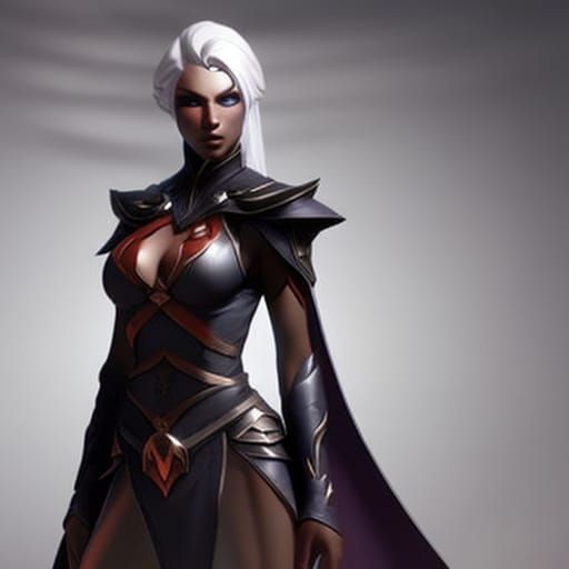 Drow Ranger Portrait with Dynamic Lighting
