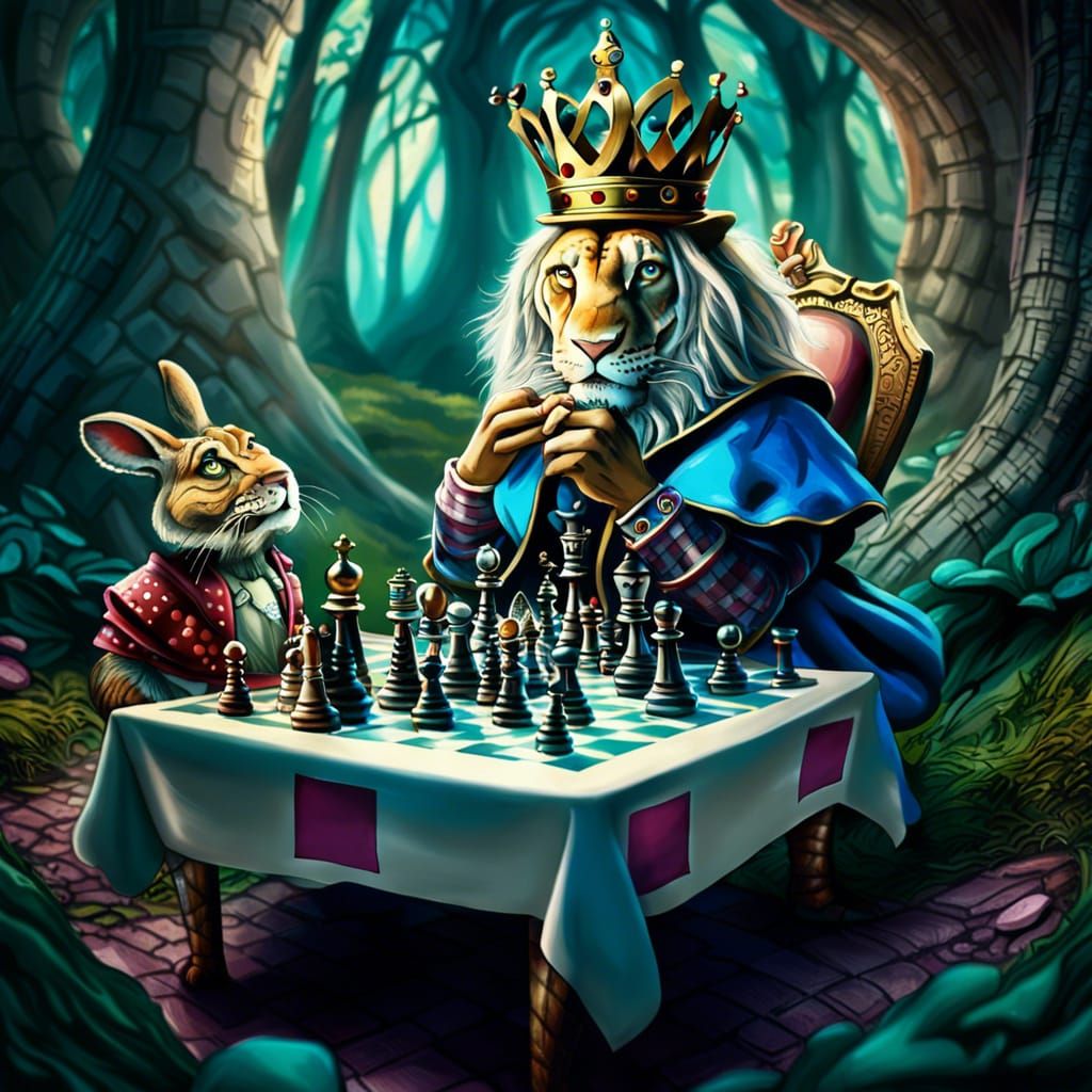 Chess King in Wonderland: A Playful Adventure