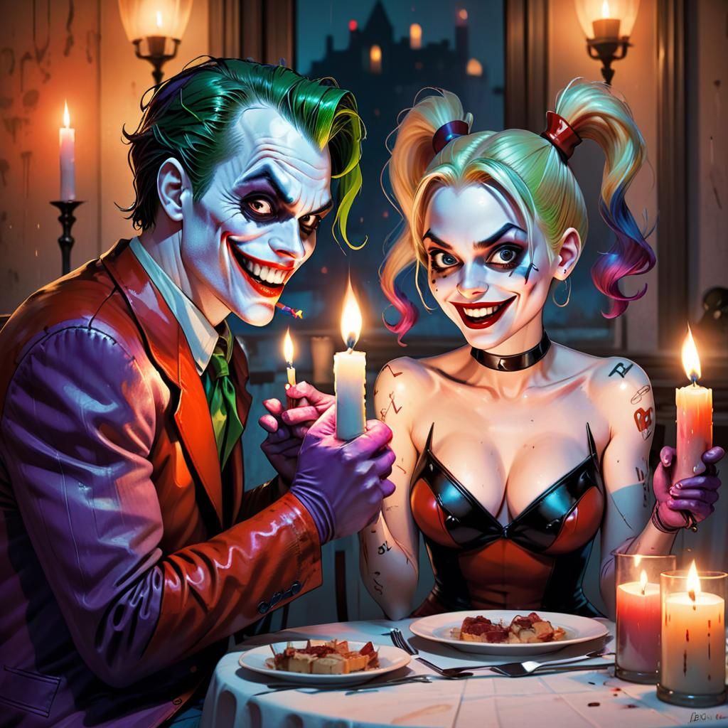 Harley Quinn and the Joker, do we really need to hold candles?