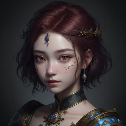 Classical Oil Painting of a Beautiful Young Woman