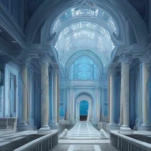 Marble Castle in Heaven: Digital Matte Painting