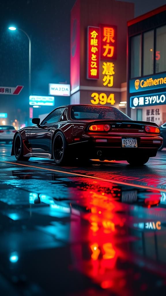 Mazda RX7 On The Urban Prowl ♠️