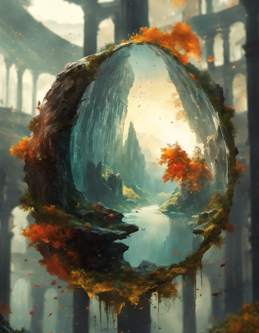 Flowing Figure in Digital Art Style