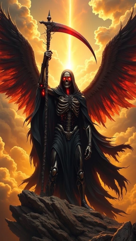 Eldritch Reaper Embodied in Dark, Celestialcore Art