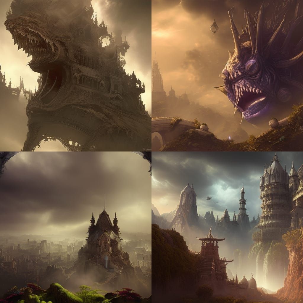 Epic Gengar in Digital Matte Painting