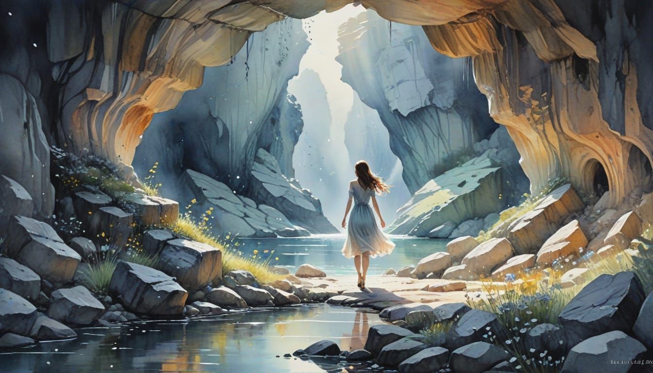 Healing Heart: A Watercolor of Growth and Hope