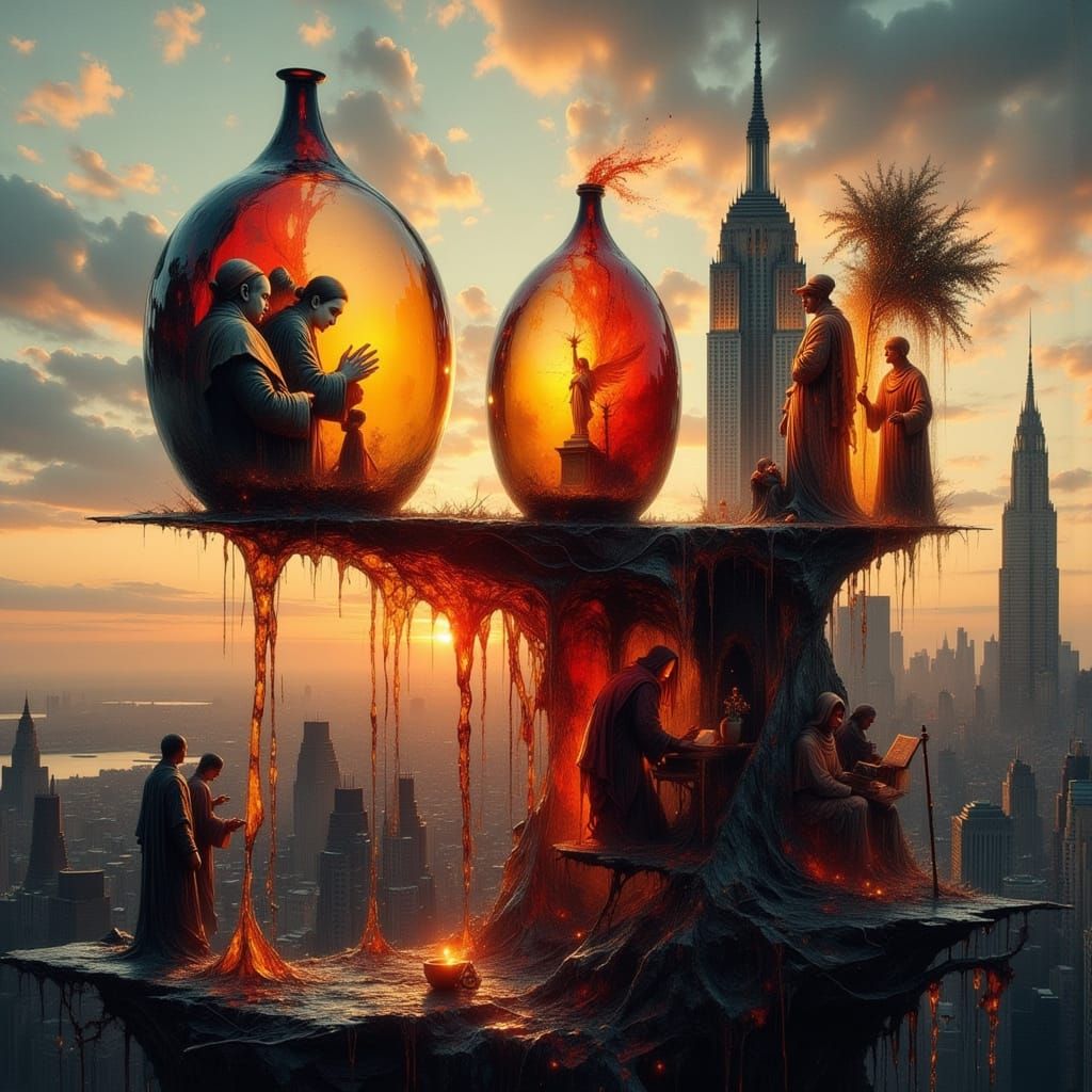 Surreal Glass Sculptures on Empire State Building