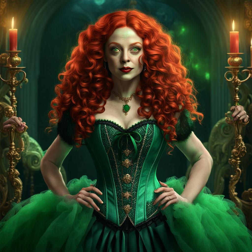 Beautiful Witch Casting Spells in New Orleans