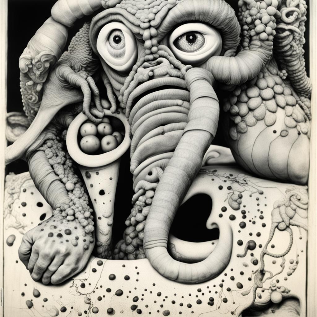 Grotesque Sea Creature in Rio Style