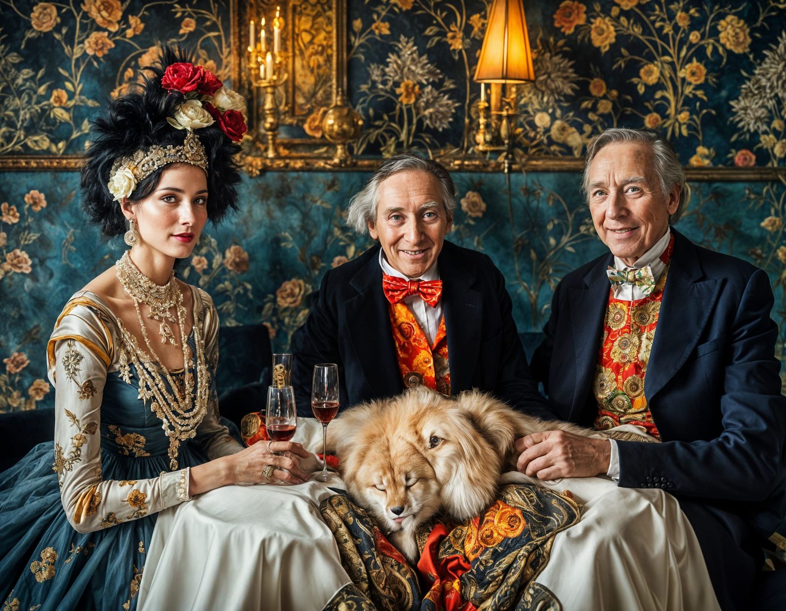 Surreal Alien Restaurant Celebration: Professional Photograp...