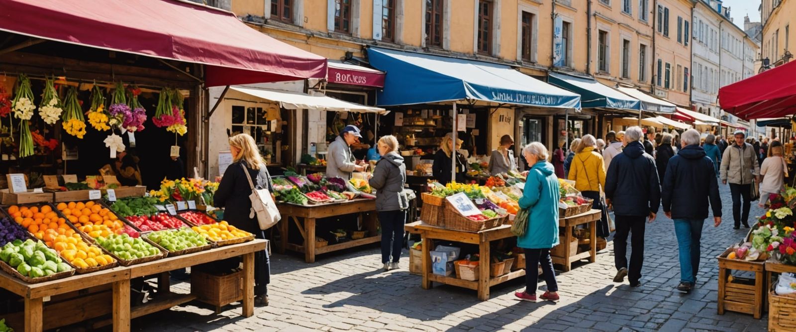 Flower Stall at Sunday Art Market in Old Town