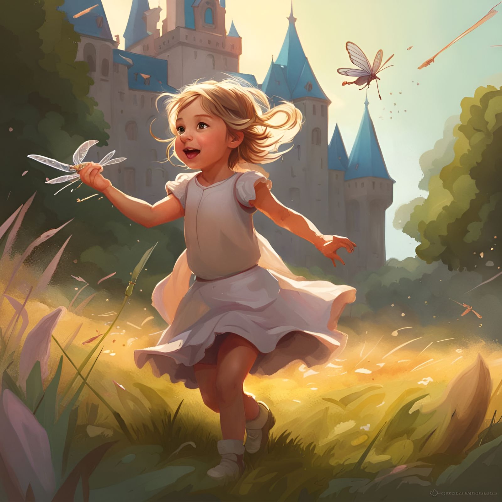 Chasing dragonflies by the castle 🏰 # 2