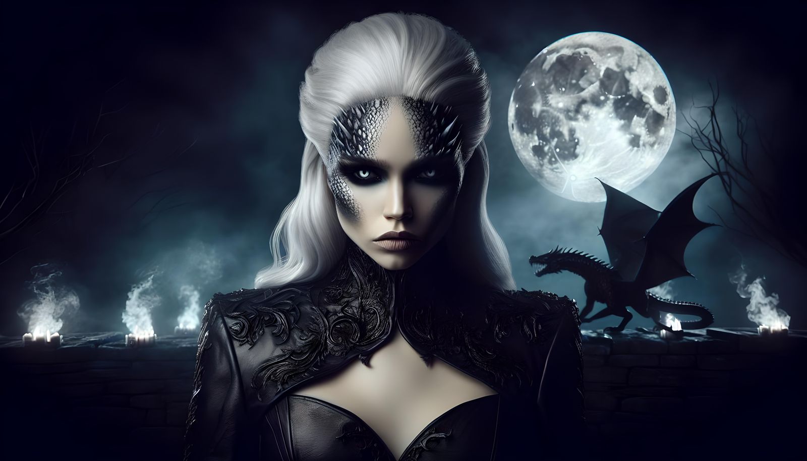 White Haired Dragon Lady