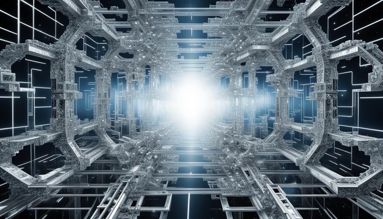 Quantum Computer Universe Simulation in Photorealistic 3D
