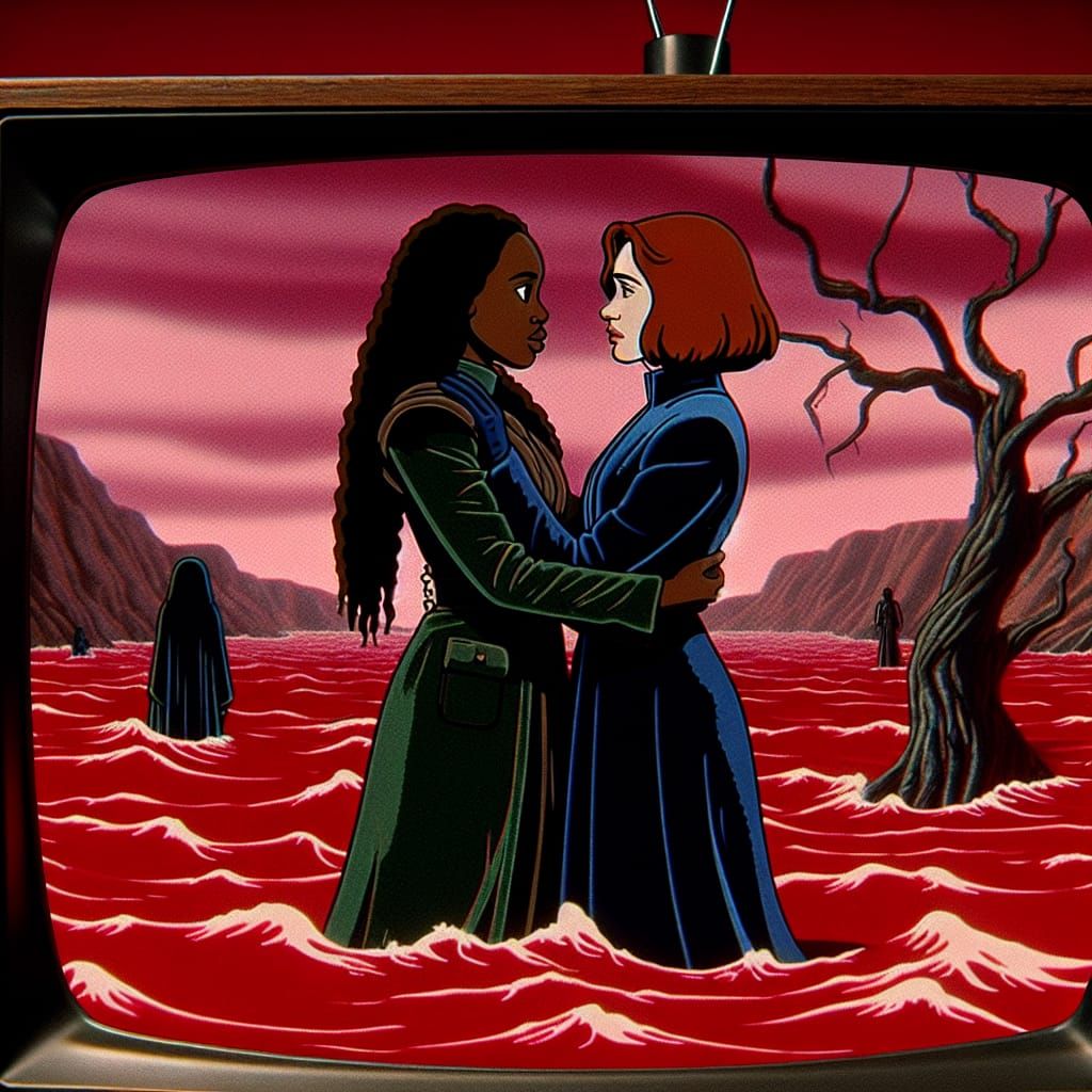 Love Amidst Turmoil in a Fuzzed CRT Scene