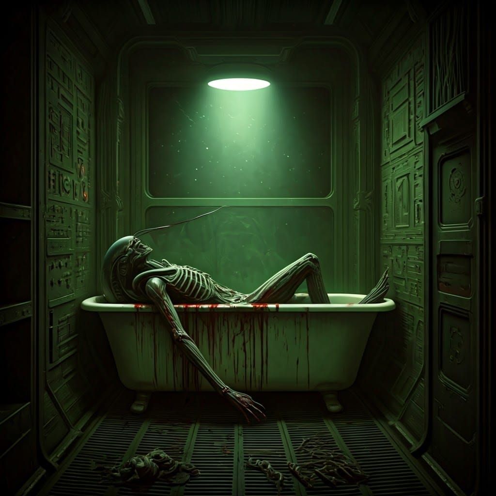 "Hey Ma! There's a xenomorph in the bathtub!"