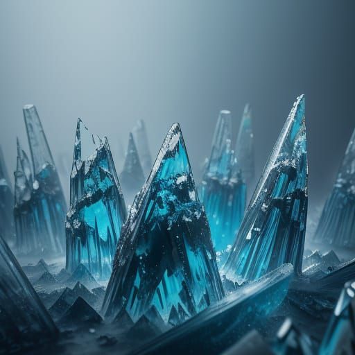 Mystical Shattered Glass in Dark Fantasy Art