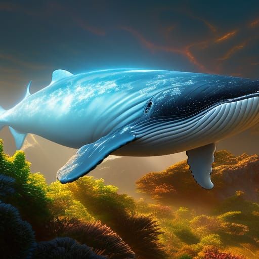 Hyperdetailed Whale Concept Art in 8K Resolution