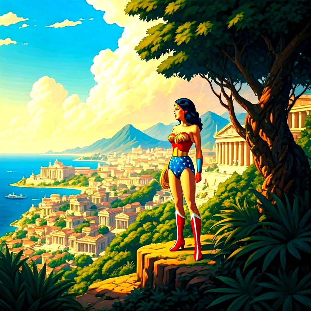 Wonder Woman: Golden Age Comic Book Illustration