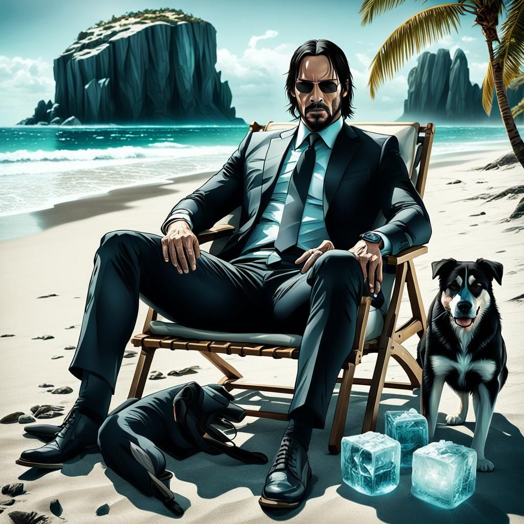 John Wick's Tropical Beach Vacation