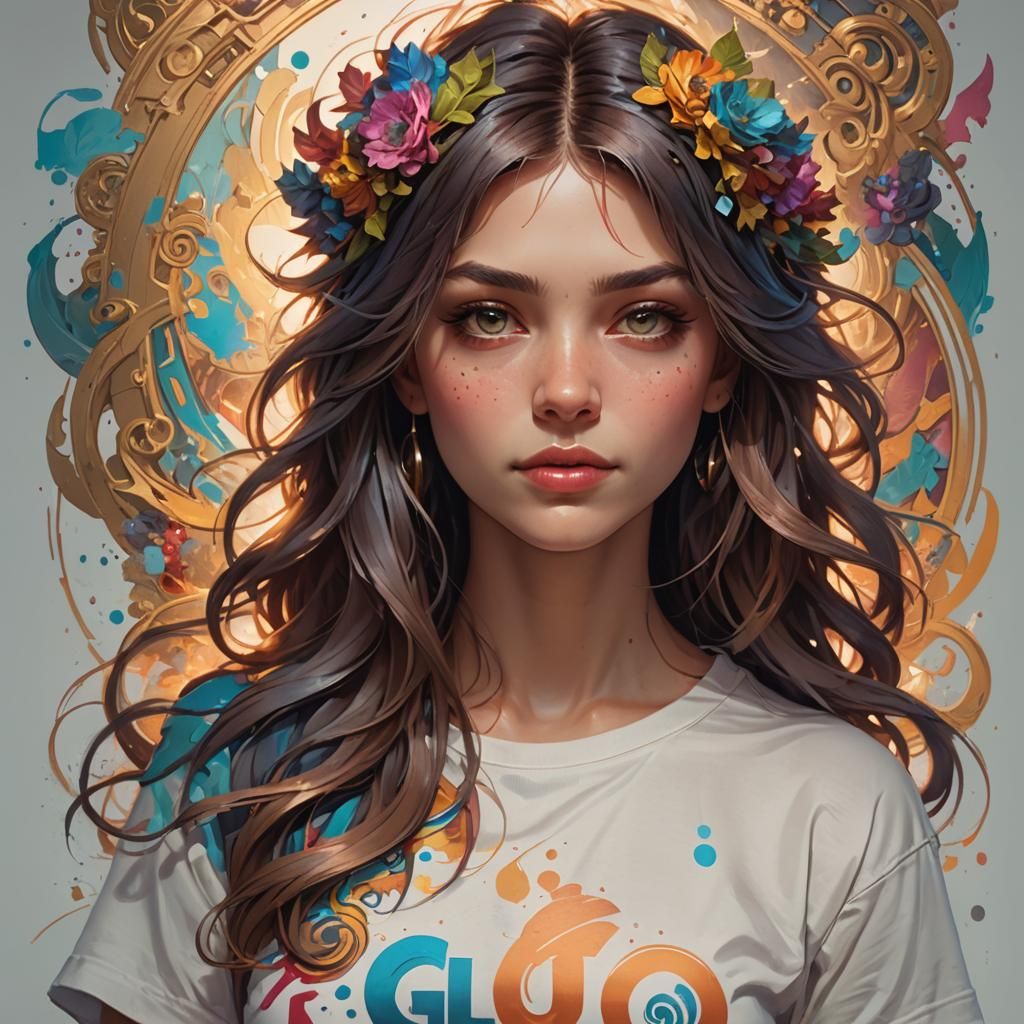 T-Shirt Logo Concept Art Portrait