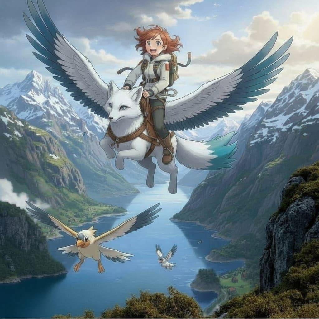 Majestic Fjords of Norway with Calm Sea