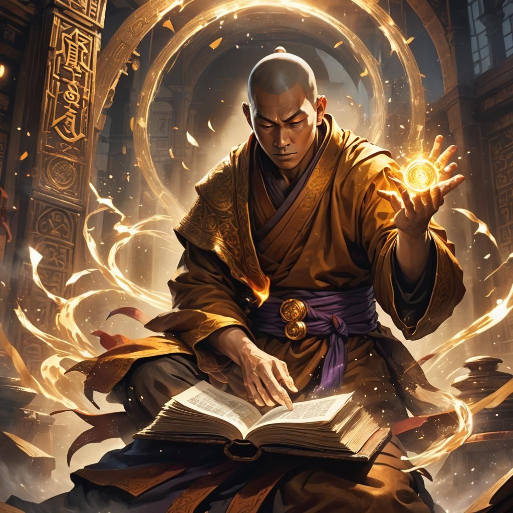 Monk Opens Tome of Advanced Fighting Styles