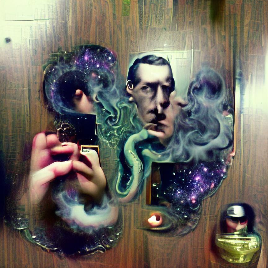 Abstract Cosmic Horror Scene