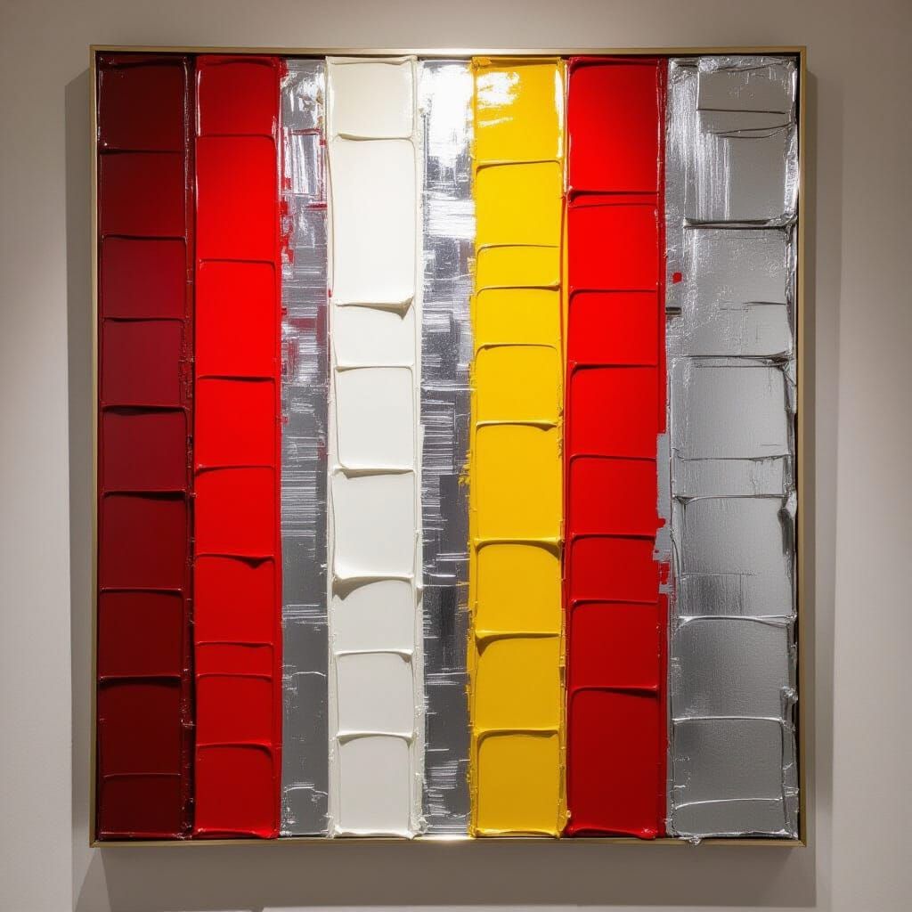 Abstract Expressionist Art in Luxurious Room