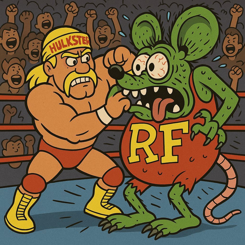 Hulk Hogan Versus Ratfink: Cartoon Wrestling Clash