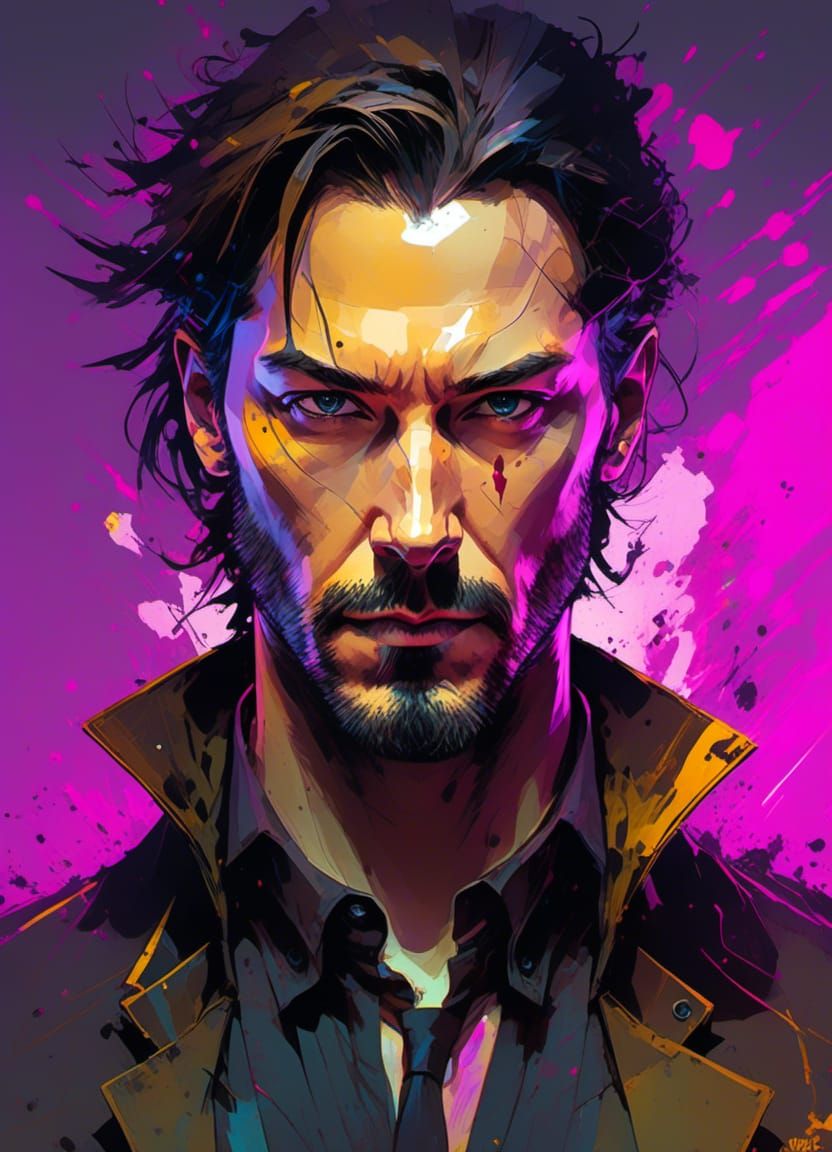 Keanu Reeves as Constantine: Comic Book Style