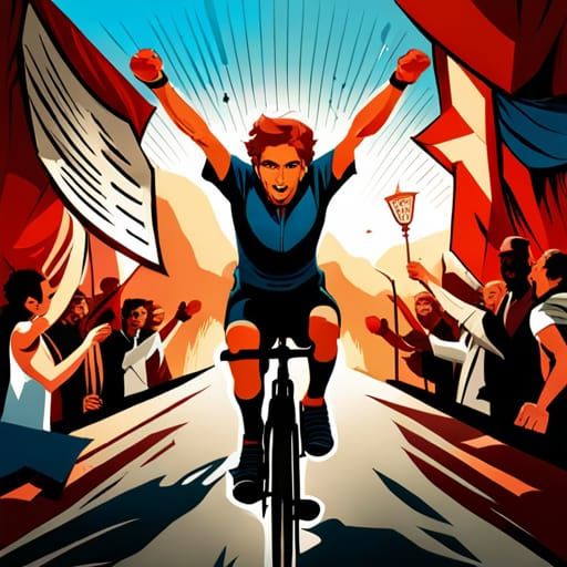 Happy Boy Wins Race: Hyperdetailed Concept Art