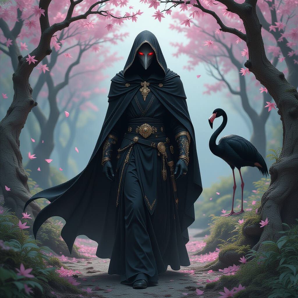 Arcadian Figure in Dark Fantasy Style