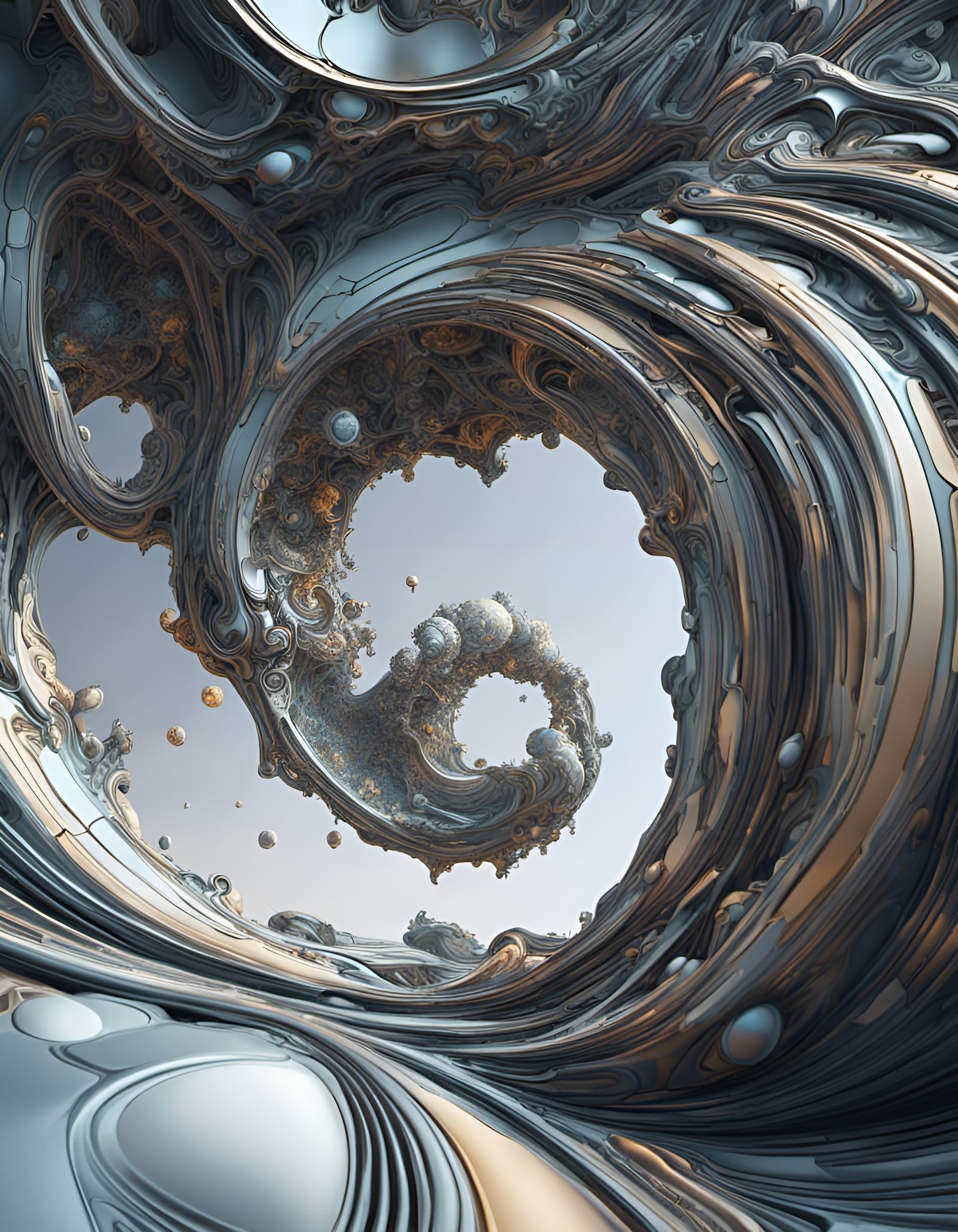 Intricate Geometric Abstract in 8K Resolution