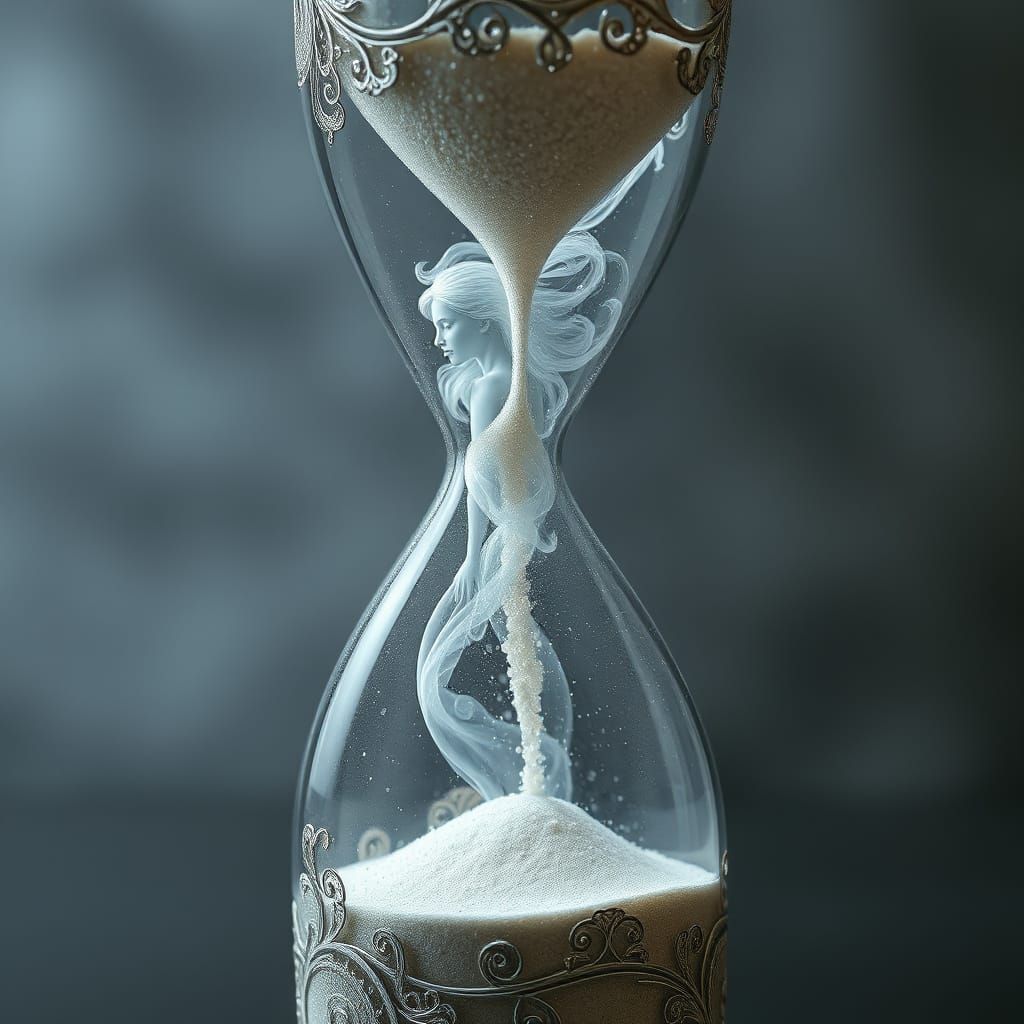 Surreal Hourglass Captures the Fleeting Nature of Youth