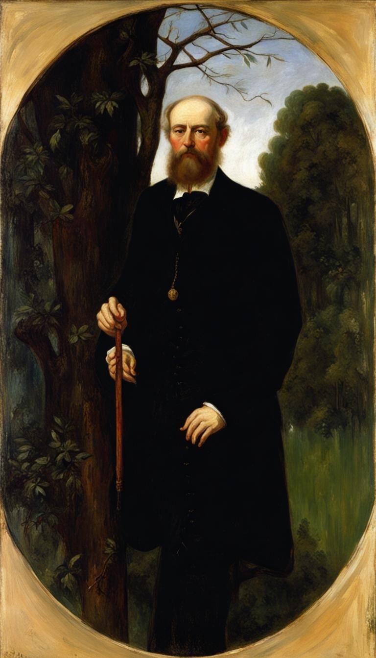 Evocative Portrait in Böcklin Style