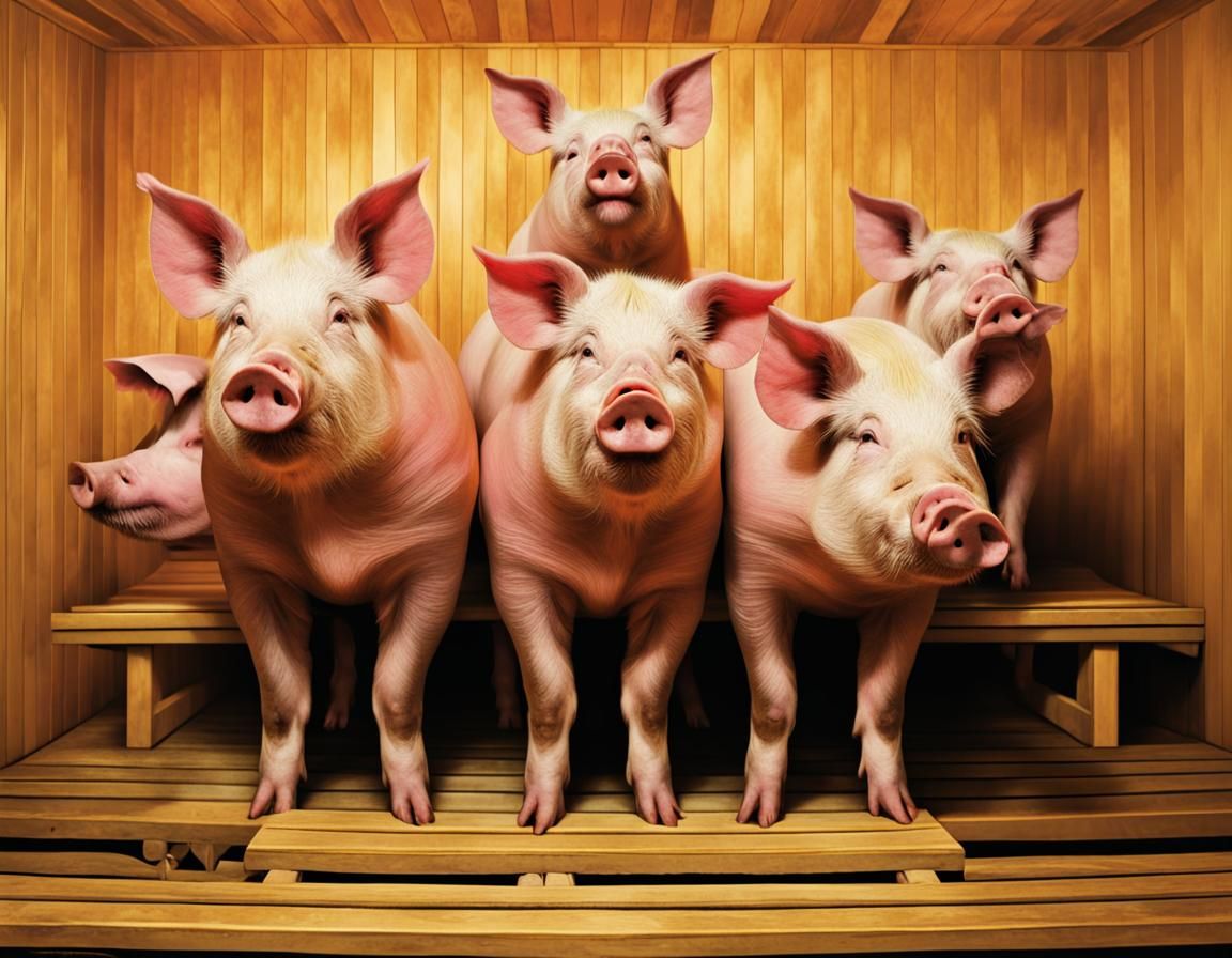 Pigs in the Sauna II