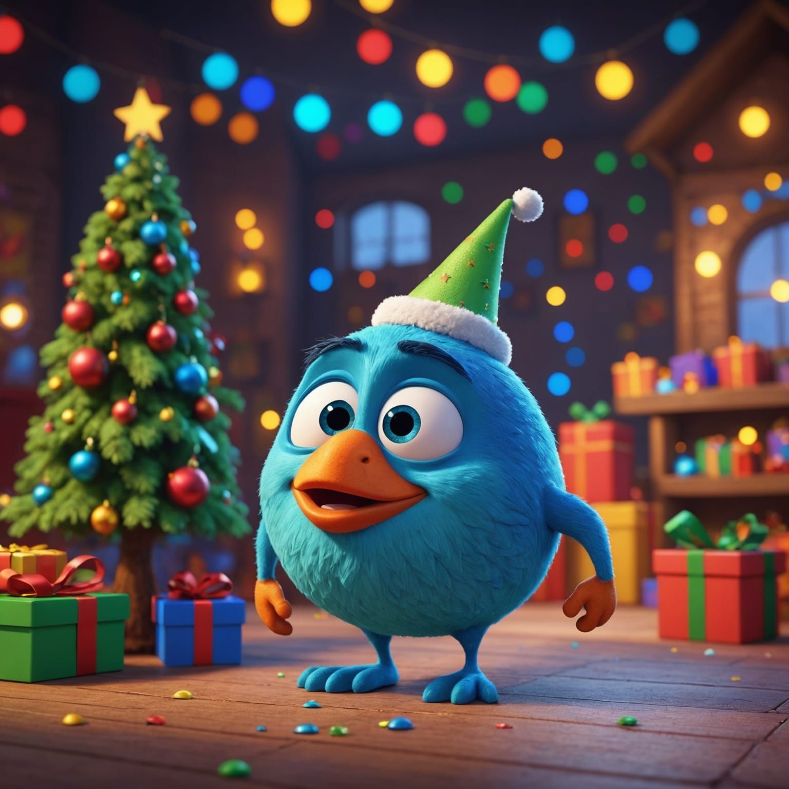 Non-Directional Ditsy Holiday: 3D Digital Art