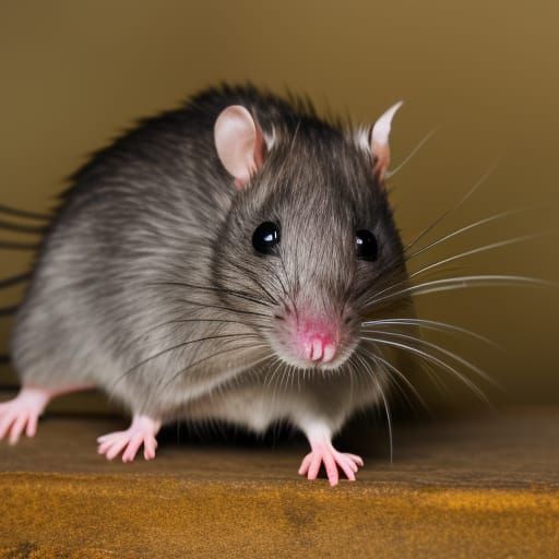 Buff Rat Captured in Professional Photography