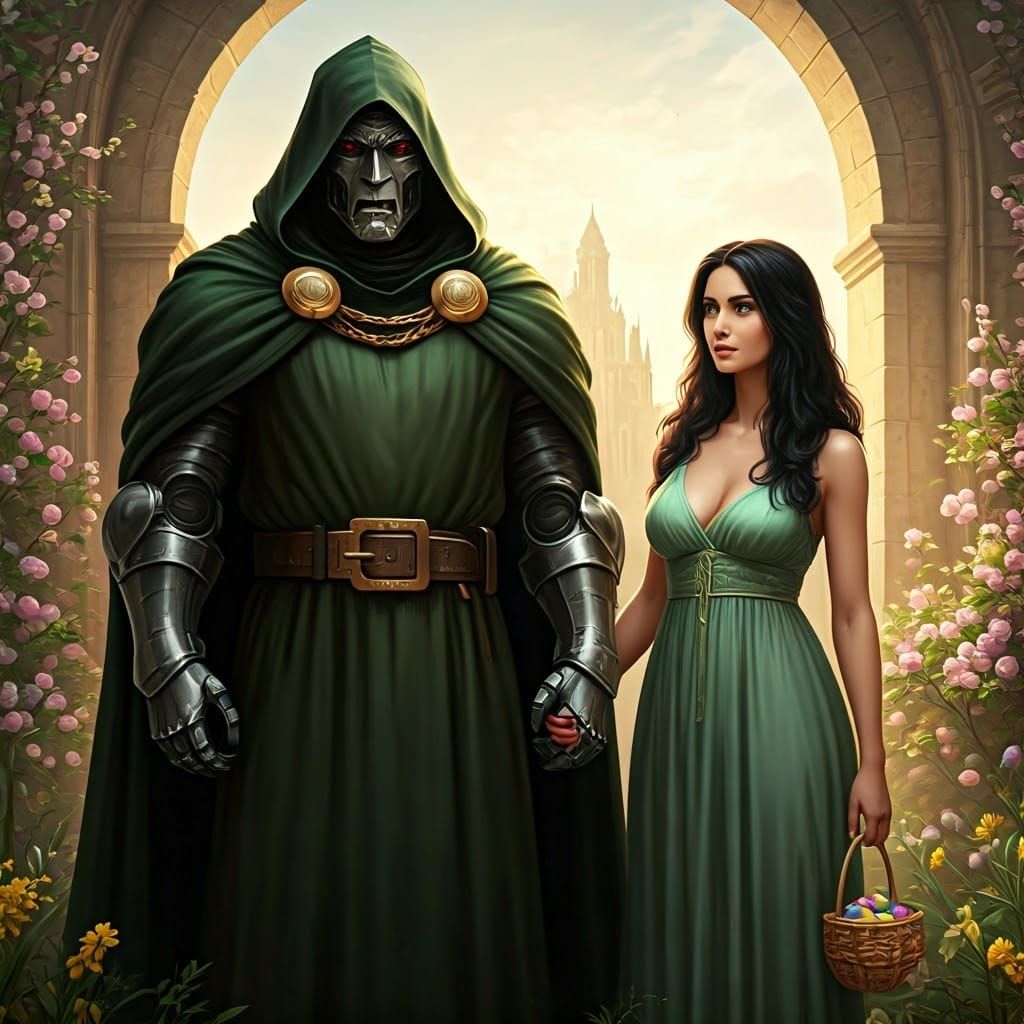 Doctor Doom's Family Celebrates Easter in a Fantastical Cast...