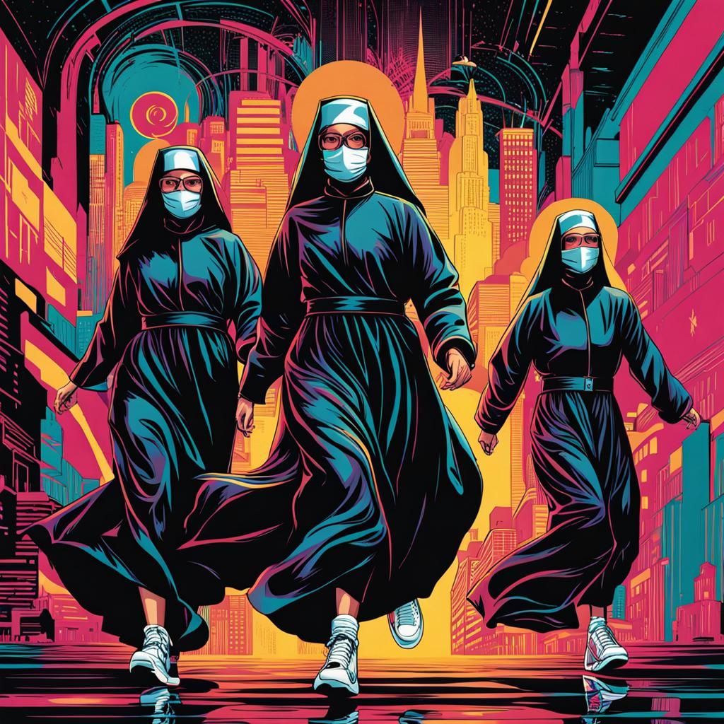 Cyberpunk Nuns on the Run