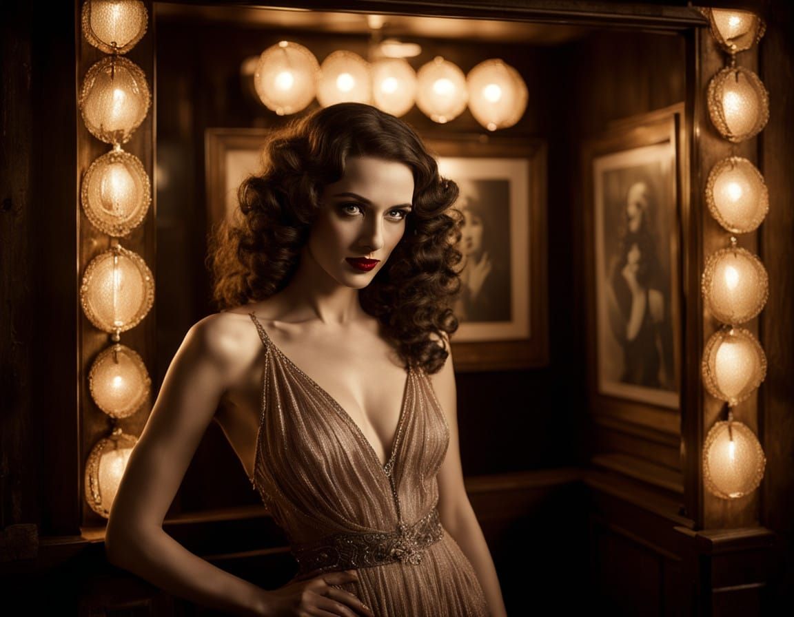 Vintage Carnival Siren Evoke 1940s Romance