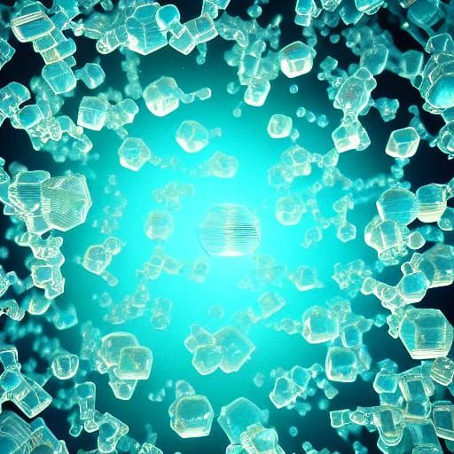 Water Molecules and Hydrogen Bonds in Macro Photography