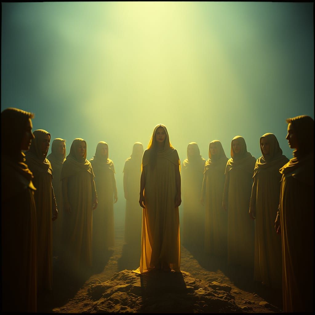 Ethereal Zodiac Gathering in Cinematic Splendor