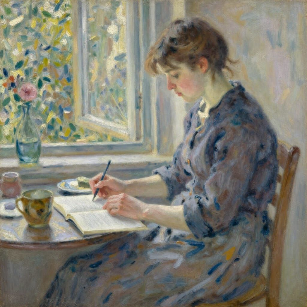 Quiet Ordinary Moments In Impressionist Style