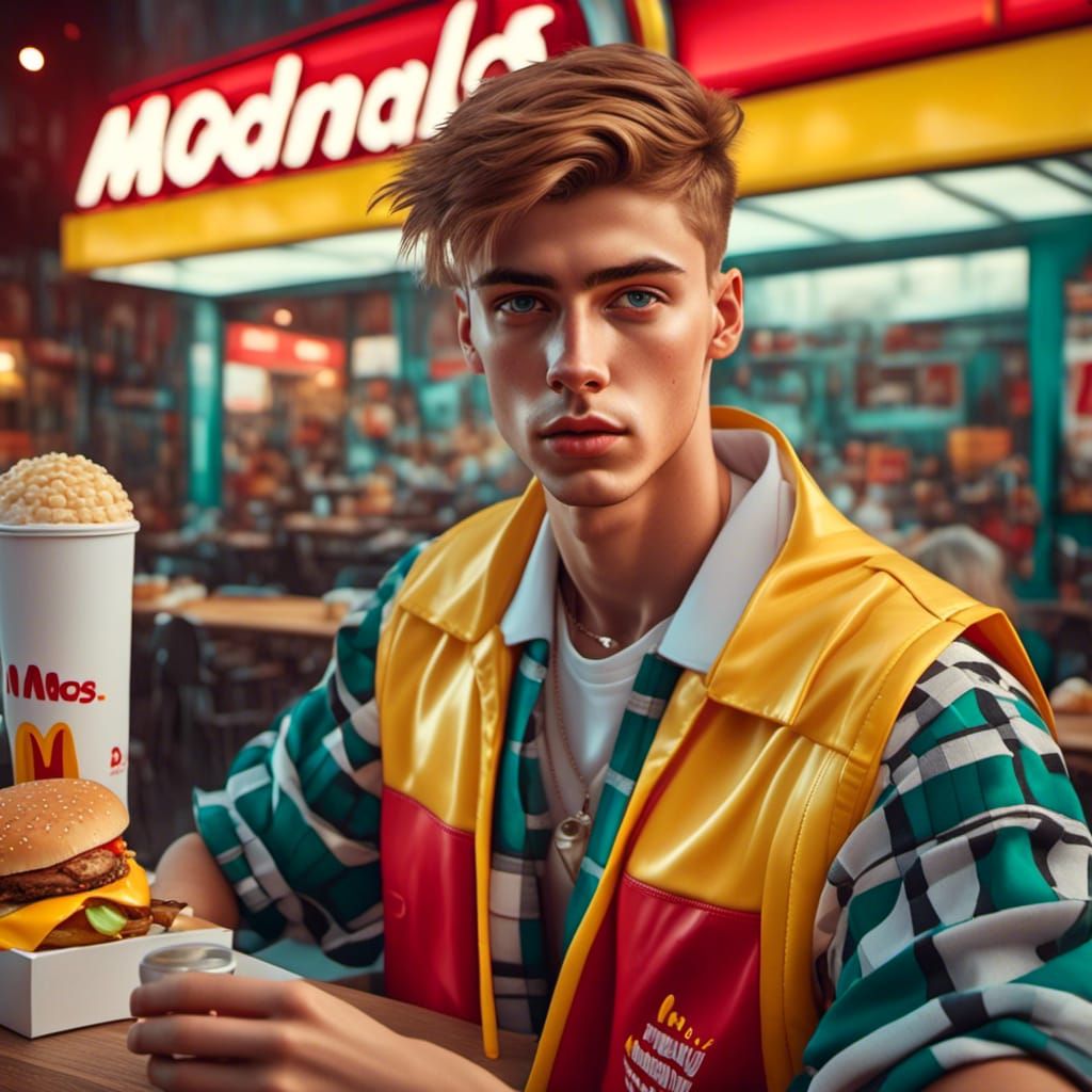 1990s Star Portrait in McDonald's