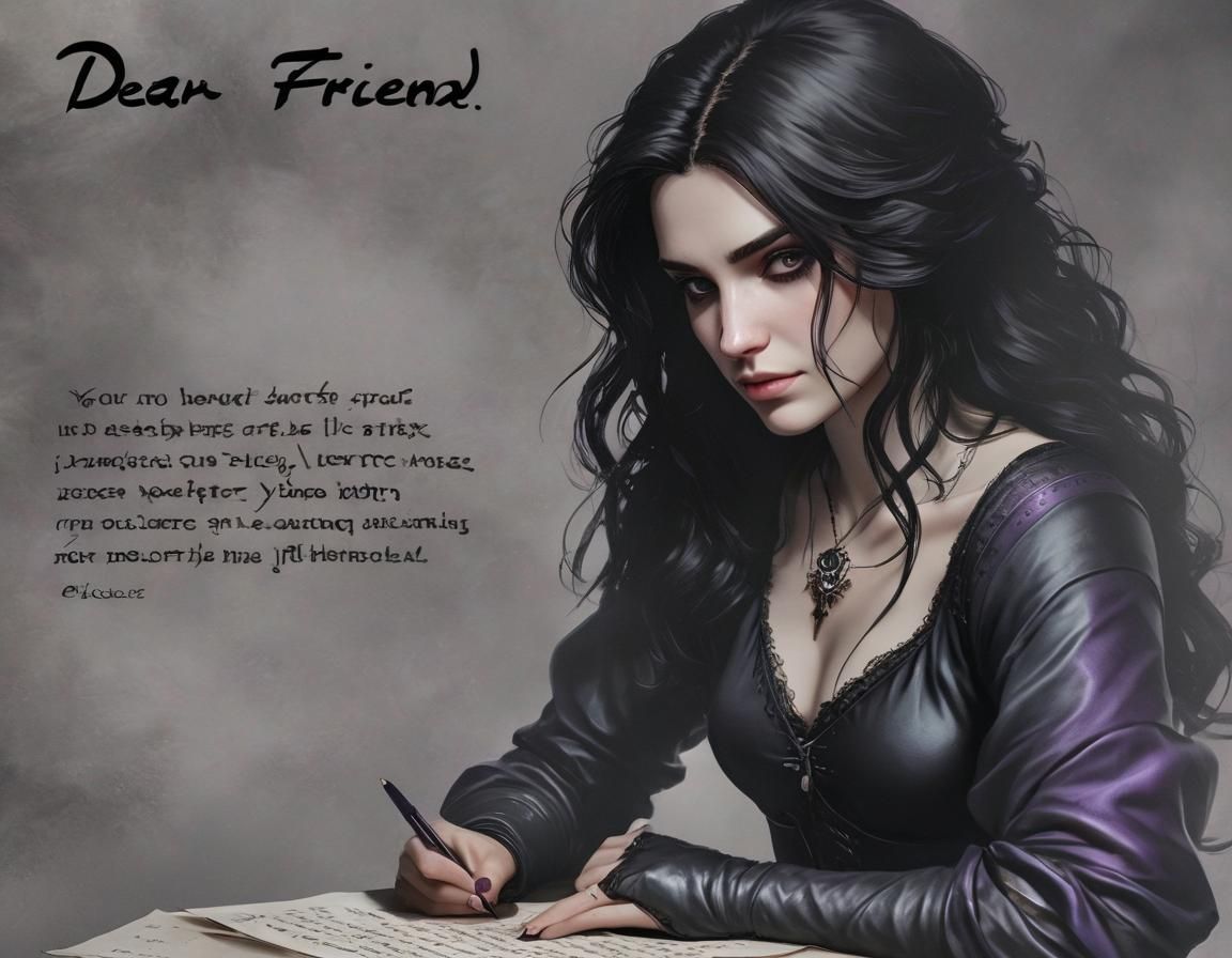 Yennefer of Vengerberg Writing a Letter