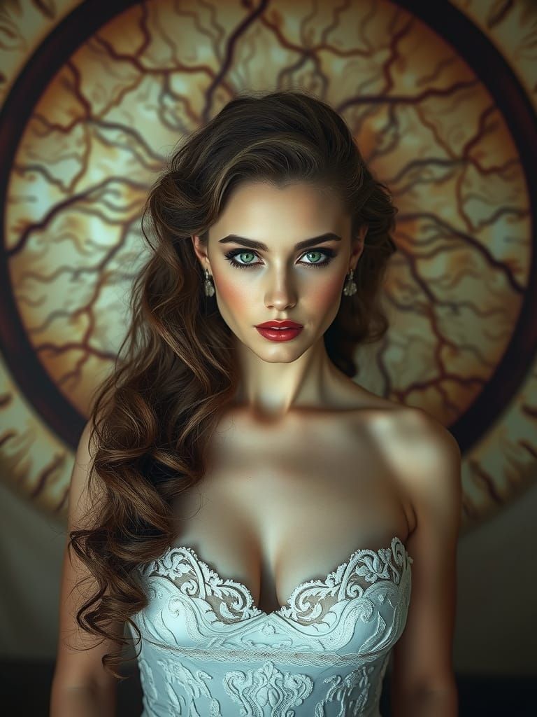 Ethereal Goddess in Retina Realm