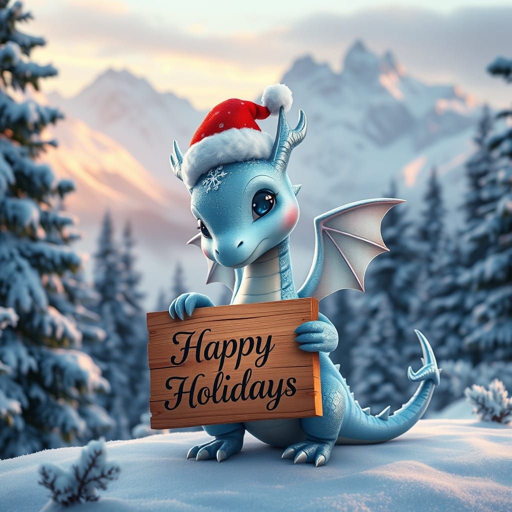 Whimsical Winter Wonderland in Soft Pastel Hues